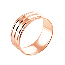 Обручальное кольцо с алмазной гранью Золотой Век.Артикул UG510204