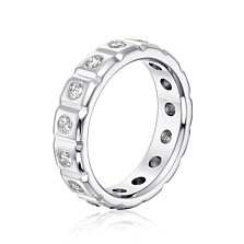 Обручальное кольцо с бриллиантами. Артикул 10003/2.25б