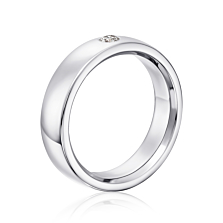 Обручальное кольцо с бриллиантом. Артикул 1004/3б