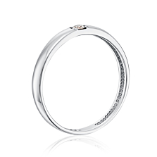 Обручальное кольцо с бриллиантом. Артикул 10154/2.25б