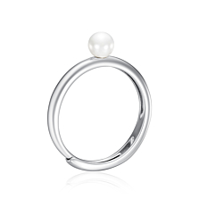 Серебряное кольцо с жемчугом. Артикул OL03341A-R/12/4553