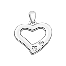 Серебряная подвеска Сердце с фианитами. Артикул UG5PE41108