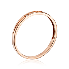 Золотое кольцо с бриллиантами. Артикул RR2575-05-R/01/10881