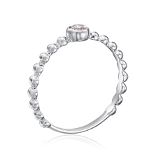 Золотое кольцо с бриллиантом. Артикул RR2624-02-R/02/9024