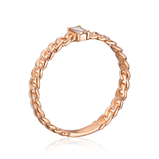 Золотое кольцо с бриллиантом. Артикул RR2652-05-R/01/10884