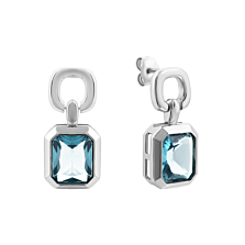 Срібні сережки-пусети з crystal. Артикул UG5SE38155-Y