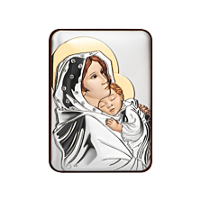 Срібна ікона Божа Матір.Артикул UG5MA/E 980/ 4-C