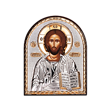 Срібна ікона Ісус Христос.Артикул UG5EP 3-001 XG/P