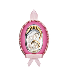 Срібна ікона Божа Матір.Артикул UG5MA/D 514-RC
