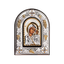 Срібна ікона Божа Матір.Артикул UG5MA/E 3106 BX-K