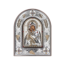 Серебряная икона Божья Матерь.Артикул UG5MA/E 3110 AX-K
