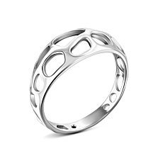 Серебряное кольцо.Артикул UG51240К.Rh