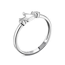Серебряное кольцо Корона с фианитами. Артикул UG5500145-Р