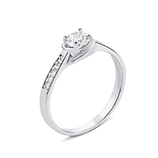 Серебряное кольцо с фианитами (1RI37032-R)