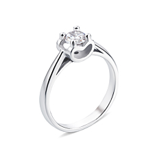 Серебряное кольцо с фианитом (1RI58524-R)