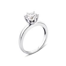 Серебряное кольцо с фианитом (1RI67777-R)