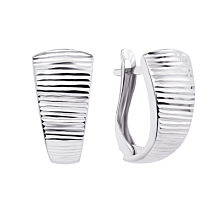 Срібні сережки з алмазною гранню (02901-11/12/3)