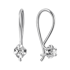 Срібні сережки з фіанітами. Артикул UG52082-АР
