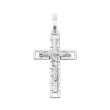 Серебряный крестик. Распятие Христа.Артикул UG52-0859.0.2