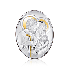 Срібна ікона «Св. Сімейство Католицьке». Артикул 82005.4L