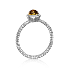 Серебряное кольцо с янтарем. Артикул RdR163C-R/12/2787