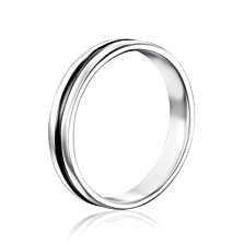 Серебряное кольцо с эмалью. Артикул 1466-19.5р