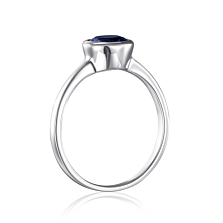 Серебряное кольцо с сапфиром. Артикул GRE3053-R/12/8208