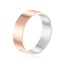 Серебряное обручальное кольцо. Артикул 6049
