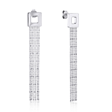 Срібні сережки-пусети без вставки. Артикул OCFXD000039-E/12