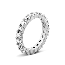 Серебряное кольцо с фианитами. Артикул UG5SZDR05702