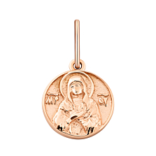 Золотая подвеска-иконка Божией Матери.Артикул UG5300925410101