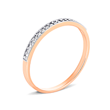 Золотое кольцо с бриллиантами. Артикул UG553383/0.8S