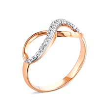 Золотое кольцо с бриллиантами. Артикул UG5К1261