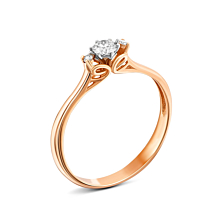 Золотое кольцо с бриллиантами. Артикул UG5КВ1241.00100н