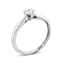 Золотое кольцо с бриллиантом.Артикул UG51191583202
