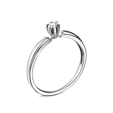 Золотое кольцо с бриллиантом.Артикул UG553168/2.5б