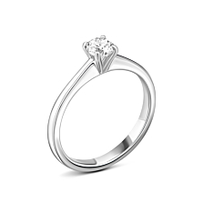 Золотое кольцо с бриллиантом.Артикул UG5B359Б.5