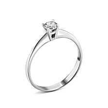 Золотое кольцо с бриллиантом.Артикул UG5КВ689.00100Бн