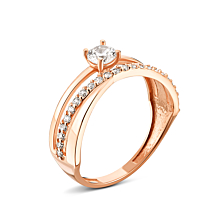Золотое кольцо с фианитами.Артикул UG5112671