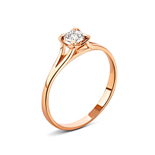Золотое кольцо с фианитом.Артикул UG5140658