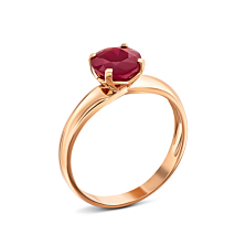 Золотое кольцо с рубином.Артикул UG512121RUBY