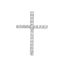 Золотой крестик с бриллиантами. Артикул 51922/1.5б