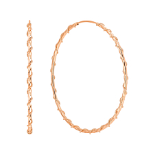 Золоті сережки-конго. Артикул UG52/40/003-4.5